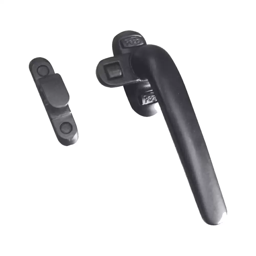 Single Point Casement Aluminium Window Handle - Black