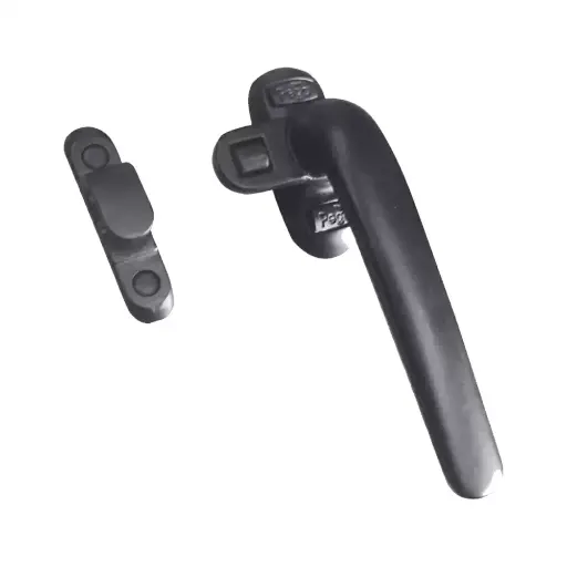 Single Point Casement Aluminium Window Handle - Black